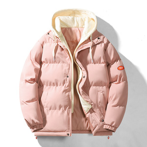 Chaqueta Casual de Invierno para <span class=keywords><strong>Hombre</strong></span>, <span class=keywords><strong>Juvenil</strong></span>, Cálida, con Capucha Gruesa, Cuello Alto Acolchado, Cierre de Cremallera, Servicio OEM - Product Image 3
