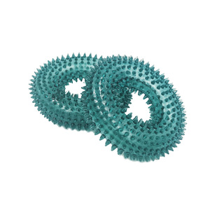 Stock d'usine de jouets couineurs pour animaux de compagnie, jouets à mâcher transparents vert foncé à pointes pour chiens. - Product Image 2