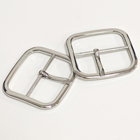 Boucle de ceinture carrée en alliage plaqué argent de haute qualité, 1,36 pouce, réglable, sans nickel, écologique, pour accessoires de ceinture