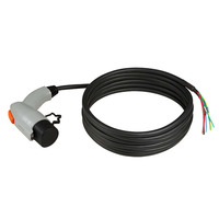 Câble de charge pour véhicule électrique 6A 11kW, câble de charge pour véhicule électrique de type 2, câble de charge pour véhicule électrique personnalisé