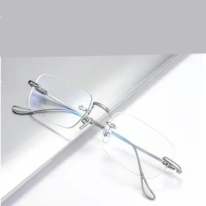 Lunettes <span class=keywords><strong>de</strong></span> presbytie sans monture, fines, dorées, en PC, anti-lumière bleue, pour hommes et femmes, lunettes <span class=keywords><strong>de</strong></span> <span class=keywords><strong>lecture</strong></span> <span class=keywords><strong>de</strong></span> haute qualité pour le travail - Product Image 2
