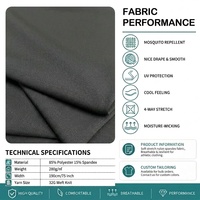 Venta Directa de Fábrica, Tela Elástica Cepillada Interlock, 85% Poliéster, 15% Elastano, Secado Rápido, Tela Deportiva para Yoga