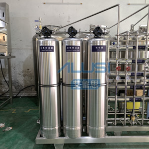 Système de purification en deux étapes en acier inoxydable de 500 L, équipement de traitement de l'eau pure par osmose inverse avec adoucisseur - Product Image 4