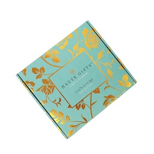 Boîtes cadeaux <span class=keywords><strong>d</strong></span>'emballage <span class=keywords><strong>d</strong></span>'expédition de carton de feuille <span class=keywords><strong>d</strong></span>'<span class=keywords><strong>or</strong></span> imprimées de deux côtés pliables rouges de luxe - Product Image 5