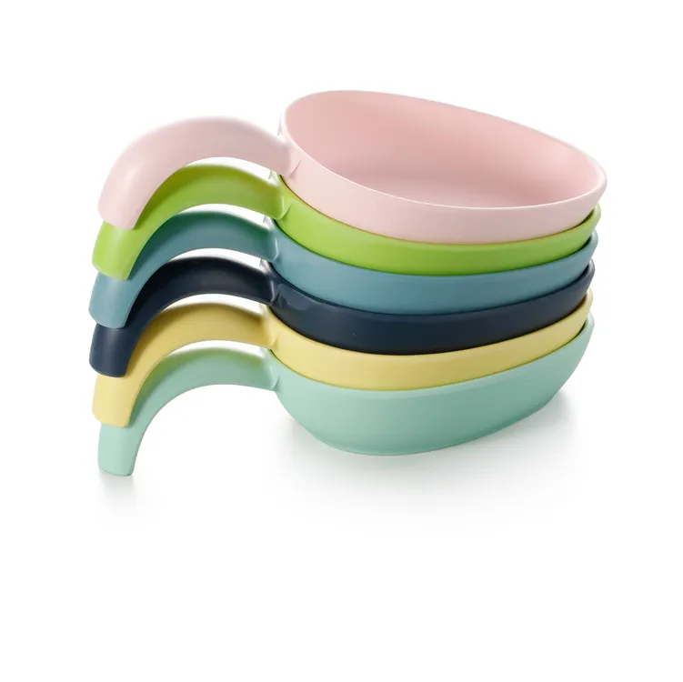 wholesale unbreakable colorful handle design melamine mixing bowl