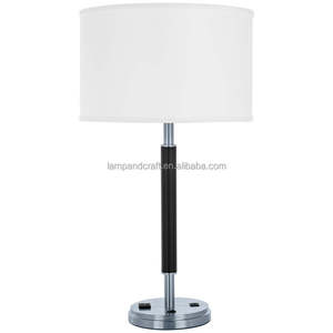 Lampe de table en verre avec prise électrique pour la décoration de la maison, chambre à coucher, hall d'hôtel, chambre d'hôtel - Product Image 6