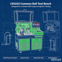 Banco de Pruebas Common Rail CR1010 de Suministro Directo de Fábrica, Equipo de Prueba para Bombas Inyectoras de Combustible Diésel