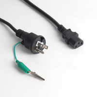 Câble d'alimentation d'extension IEC noir du fabricant, cordon d'alimentation standard pour ordinateur portable avec prise PSE, pour appareils électroménagers, 100 % cuivre pur, personnalisé