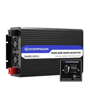 ATEM güç 12v 240V DC AC 110v 220v saf sinüs dalga invertör güç inverteri 1500w 3000W