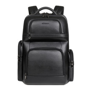 Sac à dos pour ordinateur portable en cuir véritable antivol de grande capacité 30L de luxe de haute qualité personnalisé pour hommes, idéal pour le travail, les voyages et les affaires - Product Image 1
