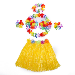Gonna da festa <span class=keywords><strong>hawaiana</strong></span> hula costume spiaggia festa in erba fantasia gonna da festa in <span class=keywords><strong>hawaiana</strong></span> fiore - Product Image 5