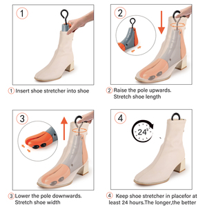 Étire-<span class=keywords><strong>chaussures</strong></span> en plastique réglable, forme de chaussure personnalisée avec logo pour baskets homme et femme - Product Image 6