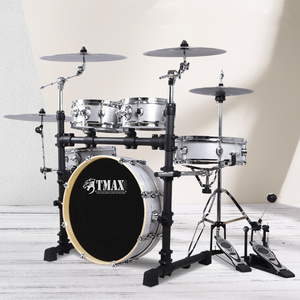Batería <span class=keywords><strong>de</strong></span> Jazz Profesional Portátil para Músicos Adultos, Calidad <span class=keywords><strong>de</strong></span> Exportación con Cámara <span class=keywords><strong>de</strong></span> Acero Inoxidable y PVC - Product Image 3