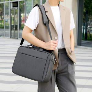 Sac pour ordinateur portable imperméable et léger, sac bandoulière professionnel, sac de voyage durable en Oxford, grande capacité, logo personnalisé, mallette élégante - Product Image 3