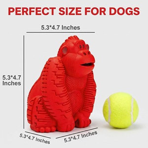 Juguete Masticable Dental para Perros con Diseño Personalizado de Gorila, Juguetes Dentales para Perros que Reducen la Acumulación de Placa y Sarro sin Necesidad de Cepillado - Product Image 3