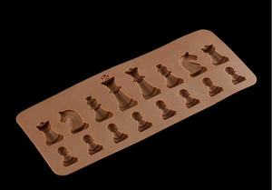 मोल्ड चीनी शिल्प बेकिंग बेकरी वेयर रसोई उपकरण सिलिकॉन चॉकलेट मोल्ड फोनडेन्ट केक बर्फ घन मोल्ड चॉकलेट बेकिंग ट्रे शतरंज - Product Image 5