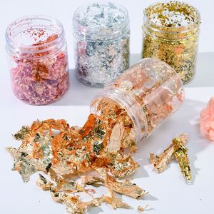 Nouvel arrivage : Paillettes en feuille d'or, d'argent et de cuivre pour la décoration des ongles, papier métallisé pour la dorure de la manucure - Product Image 2