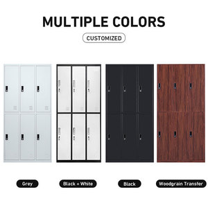 Casier de rangement en acier pour employés 6 9 20 portes Vestiaire en métal Casiers à colis pour travailleurs Bagages de travail Casier à bagages pour <span class=keywords><strong>téléphone</strong></span> portable - Product Image 4
