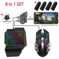 Mix SE Yaoguang - Contrôleur mobile sans fil BT 5 en 1 - Clavier et souris de jeu - Convertisseur pour périphériques de jeu sur téléphone mobile