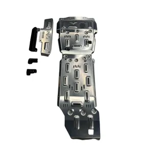 Bro Avonturen Off-Road Auto-Accessoires Zilveren Kleur Aluminium-Magnesiumlegering Motor Chassis Beschermplaat Voor Toyota Sequoia