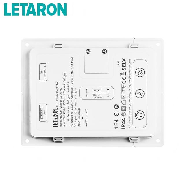 All-in-One Mini Integrated LED Driver 3-Channel RGB Defogging Touch Flicker-Free Waterproof IP44 30W Plastic Case