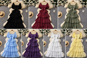 Thin Strap Slim Elegant Summer Dresses for Adults, Random Mix <b>Mixed</b> Sizes Pack, In Stock Fast <b>Mixed</b> Delivery - Product Image 6