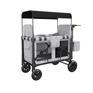Produits de vente chauds Poussette pliante double pour enfants à quatre places - Product Image 1
