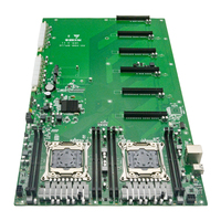 Kualitas Bagus Dual Xeon E5 LGA2011-3 Single Lan 8 DDR4 Sata Msata 6 PCI-E M.2 Motherboard Komputer untuk Server