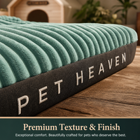 Ganzjahres-Rechteckiges Gestreiftes PP-Baumwoll-Hundebett Modern Klassisch Winterwarm Vollständig Abnehmbar Waschbar für Große Hunde Innenbereich