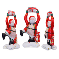 Ballons de Noël géants 3D en forme de Père Noël, d'ours et d'arbre de Noël en aluminium pour les fêtes d'hiver à la maison et dans le jardin
