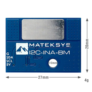 Monitor de Energía I2C ULTRA-PRECISO MATEK Mateksys I2C-INA-BM 0~85V 204.8A para Piezas de Drones DIY al por Mayor - Product Image 3