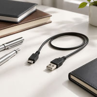 Kabel Pengisi Daya USB 2.0 Male ke Micro USB 5Pin (V8), Kabel Charger Ponsel Android, 1m / 1.2m Opsional