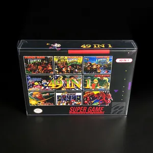 超级49合1多游戏盒适用于SNES美国版本视频游戏控制台49合1墨盒