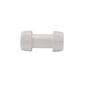 PVC Plastic Pipe Fitting With O-Ring Compression Coupling
