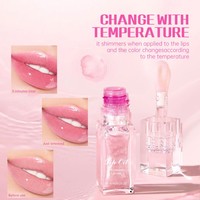 Brillant à Lèvres de Marque Privée OEM Vegan Liquide Imperméable Huile pour les Lèvres au Beurre Peptide de Marque Privée