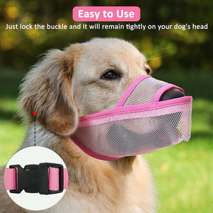 Bozal de malla personalizado para hombre lobo pequeño, mediano, grande, 2022 ajustable, boca suave, transpirable, para perros - Product Image 5