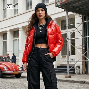Best Selling Women Bubble <strong>Jacket</strong> Reflective <strong>Cropped</strong> <strong>Jacket</strong> Thick <strong>Puffer</strong> Padded Quilted Coat High Neck <strong>Puffer</strong> <strong>Jacket</strong> Coats - Product Image 2
