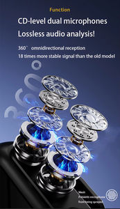 Microphone Lavalier sans fil professionnel K50 pour extérieur, anti-vent, avec boîtier de charge 3,5 mm, double Type-C et Lightning - Product Image 5