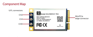 Compex WLE900VX-I Mini PCIe qca9890 công nghiệp không dây mô-đun wifi 5 80211ac 3x3 MIMO băng tần kép 24Ghz 5GHz Mini PCIe mô-đun - Product Image 2