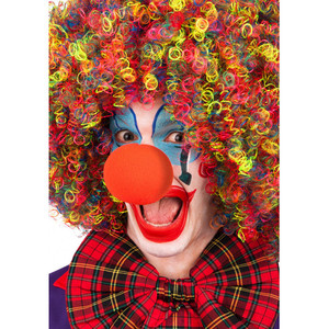 NARIZ DE PAYASO ROJA DE ESPUMA DIAMANTADA 7 cm - Product Image 1