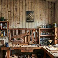 Décoration murale vintage Squelette de poker 'Main de l'homme mort', style rustique pour salle de jeux, cave des hommes, saloon