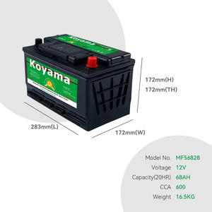 DIN estándar 12V 70Ah <span class=keywords><strong>68AH</strong></span> Auto batería de <span class=keywords><strong>coche</strong></span> MF56828 sellado sin mantenimiento plomo ácido baterías de arranque de <span class=keywords><strong>coche</strong></span> CCA600 - Product Image 2