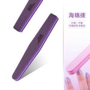 Bloque pulidor de uñas y limas con LOGO <span class=keywords><strong>personalizado</strong></span>, 100/180 de doble cara, desechable, de media luna, esponja para manicura - Product Image 6