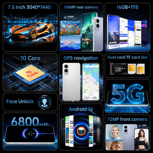 Smartphones 5G originaux S25 Edge avec grand écran de 7,5 pouces et double carte SIM - Product Image 4