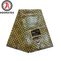 Tissu de cire double face nigérian Ankara matériau d'emballage traditionnel 100% polyester tissu textile doux pour robe