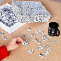 Crown Win Sublimasi Teka-teki Kosong Bingkai Cetak Kustom Karton Mainan Jigsaw Puzzle Akrilik Kristal Jigsaw Puzzle