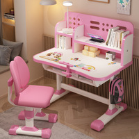 Ensemble bureau et chaise d'étude pour enfants, prix abordable, vente directe d'usine, idéal pour les écoliers et les jeunes filles.