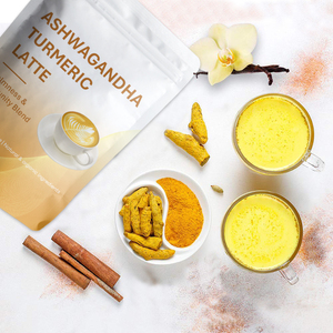 Mélange pour Latte Curcuma Ashwagandha de Marque Privée, Soutien à la Relaxation et au Sommeil Réparateur, Poudre de Lait Doré Superalimentaire, Latte au Curcuma - Product Image 4