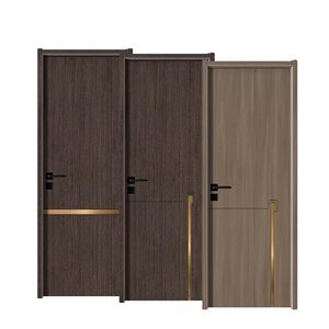 Puertas Interiores al por Mayor de WPC/PVC/<span class=keywords><strong>MDF</strong></span>/Madera Maciza con Acabado de Superficie y Característica Antirrobo para Hoteles, Casas, Dormitorios, Baños y Salas de Estar - Product Image 1