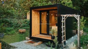 Cabina portátil <span class=keywords><strong>de</strong></span> casa prefabricada al aire libre personalizada <span class=keywords><strong>de</strong></span> gran oferta con cocina <span class=keywords><strong>para</strong></span> <span class=keywords><strong>terrenos</strong></span> sin usar - Product Image 3